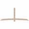 Ekena Millwork Bellingham Smooth Timber Gable Bracket, Douglas Fir, 108"W x 49"H x 5 1/2"D x 5 1/2"F, 11/12 Pitch GBW108X49X0606BEL00SDF - alternate 1